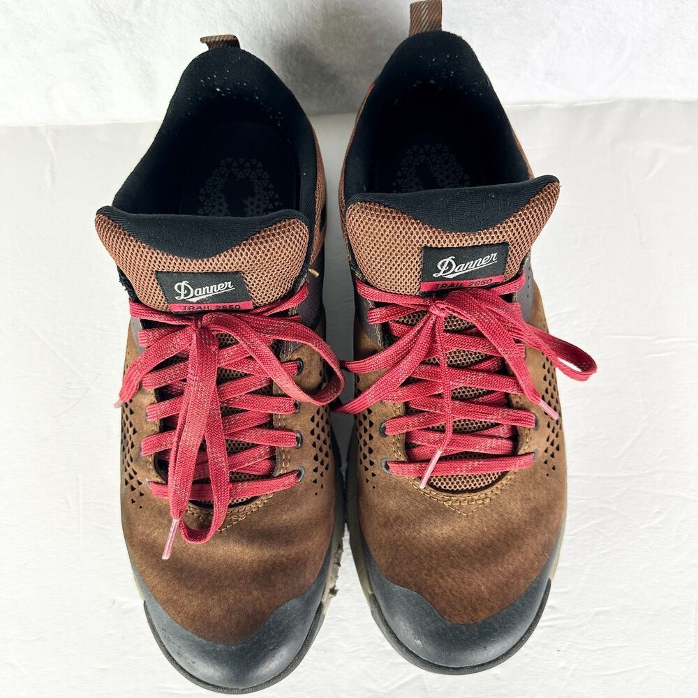 Danner Mens Trail 2650 Shoes Size 10.5 3" Brown/Red Outdoor Hiking Vibram Suede - Picture 7 of 9